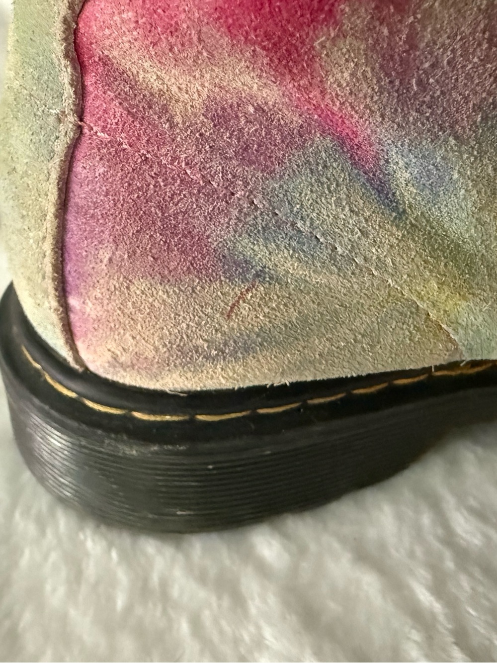 Dr. Martens 1460 Tie Dye Suede Boots size 6 women’s 5 men’s - Picture 14 of 16